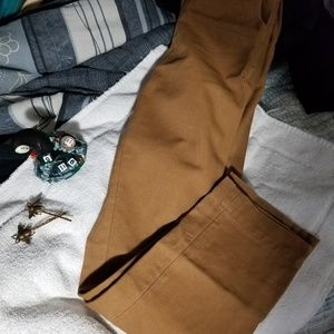 American Apparel High Waisted Brown Pants 25" NEW